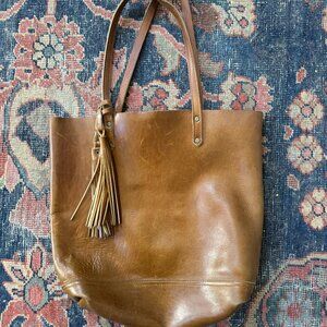 Leather Tote by Arc Of A Diver